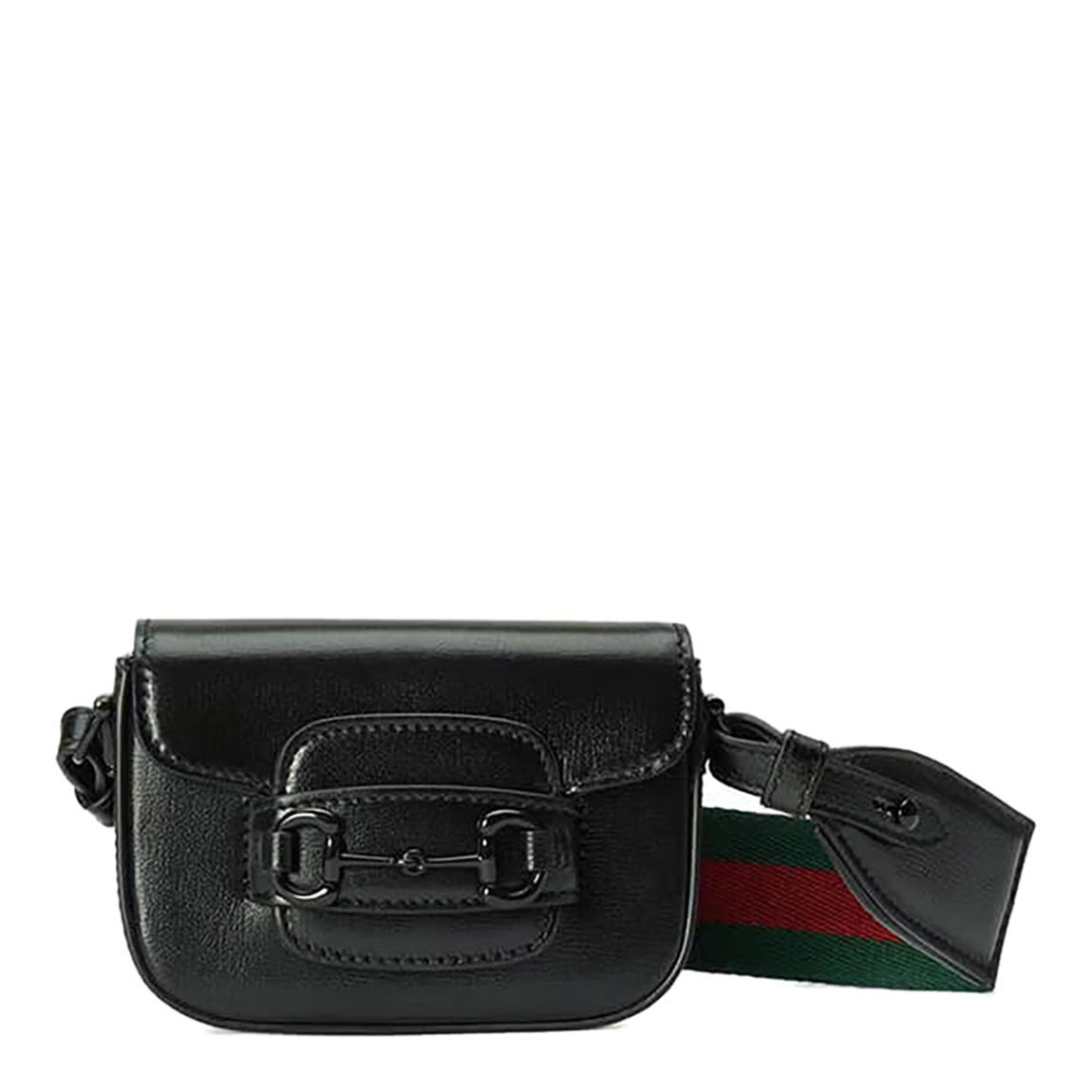 Mini sac Gucci Horsebit 1955 noir main product photo