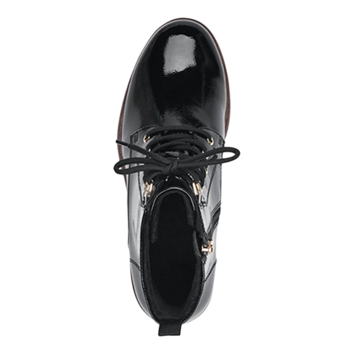 Bottine A Lacets Noir Vernis main product photo