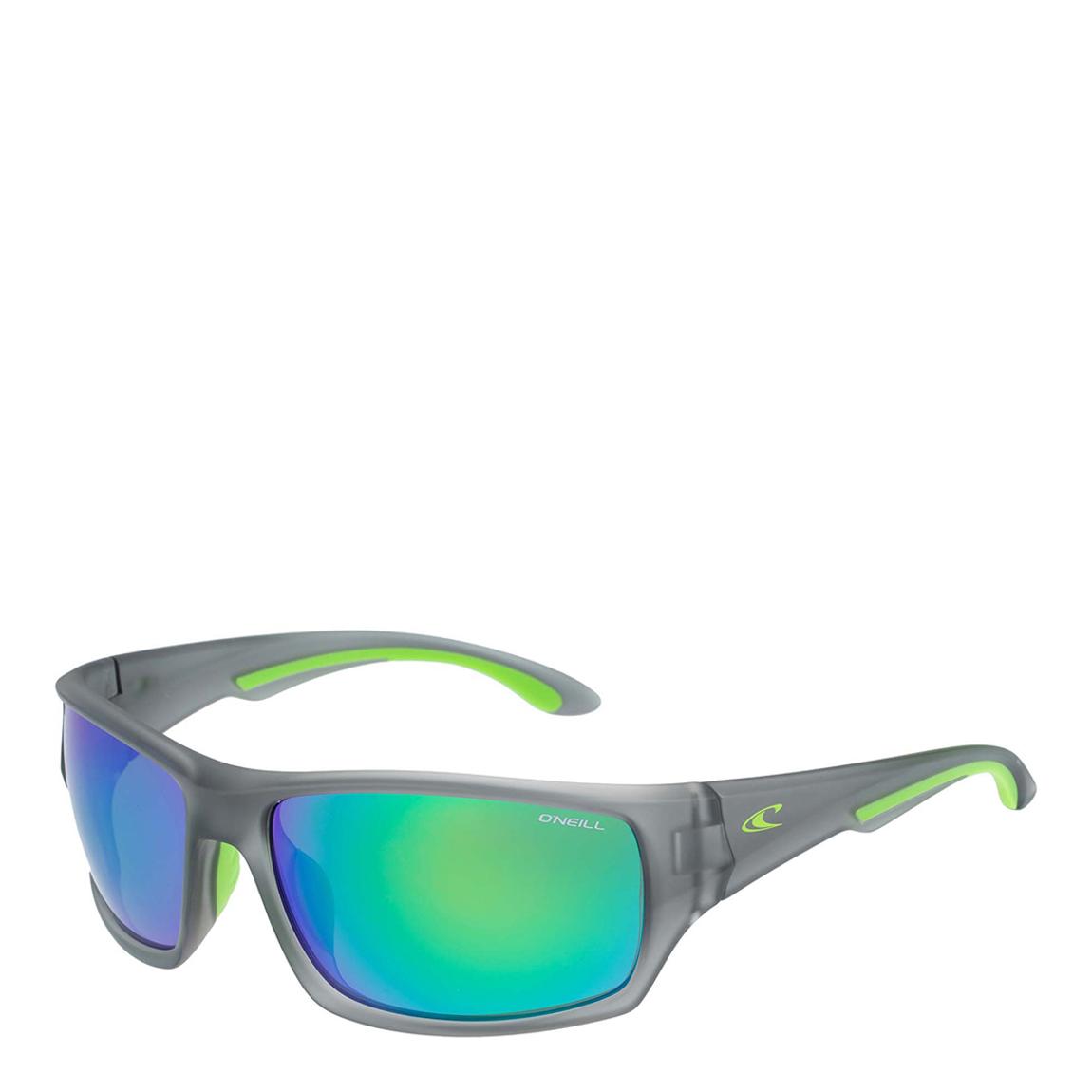 Lunettes De Soleil Grises À Larges Verres Iridescents 64Mm main product photo