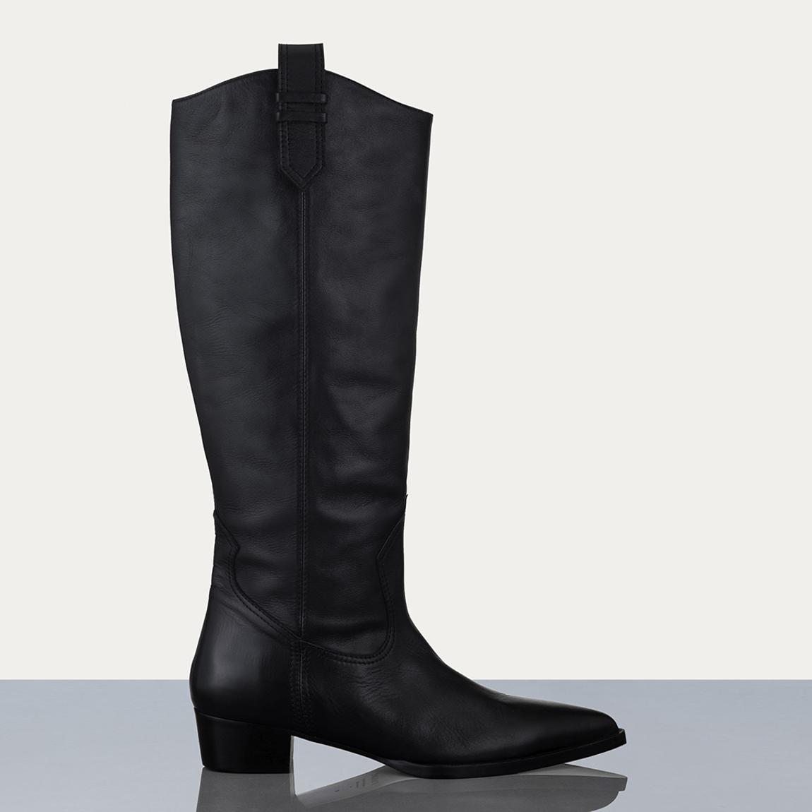 Bottes À Hauteur De Genou Le Dallas Noir main product photo