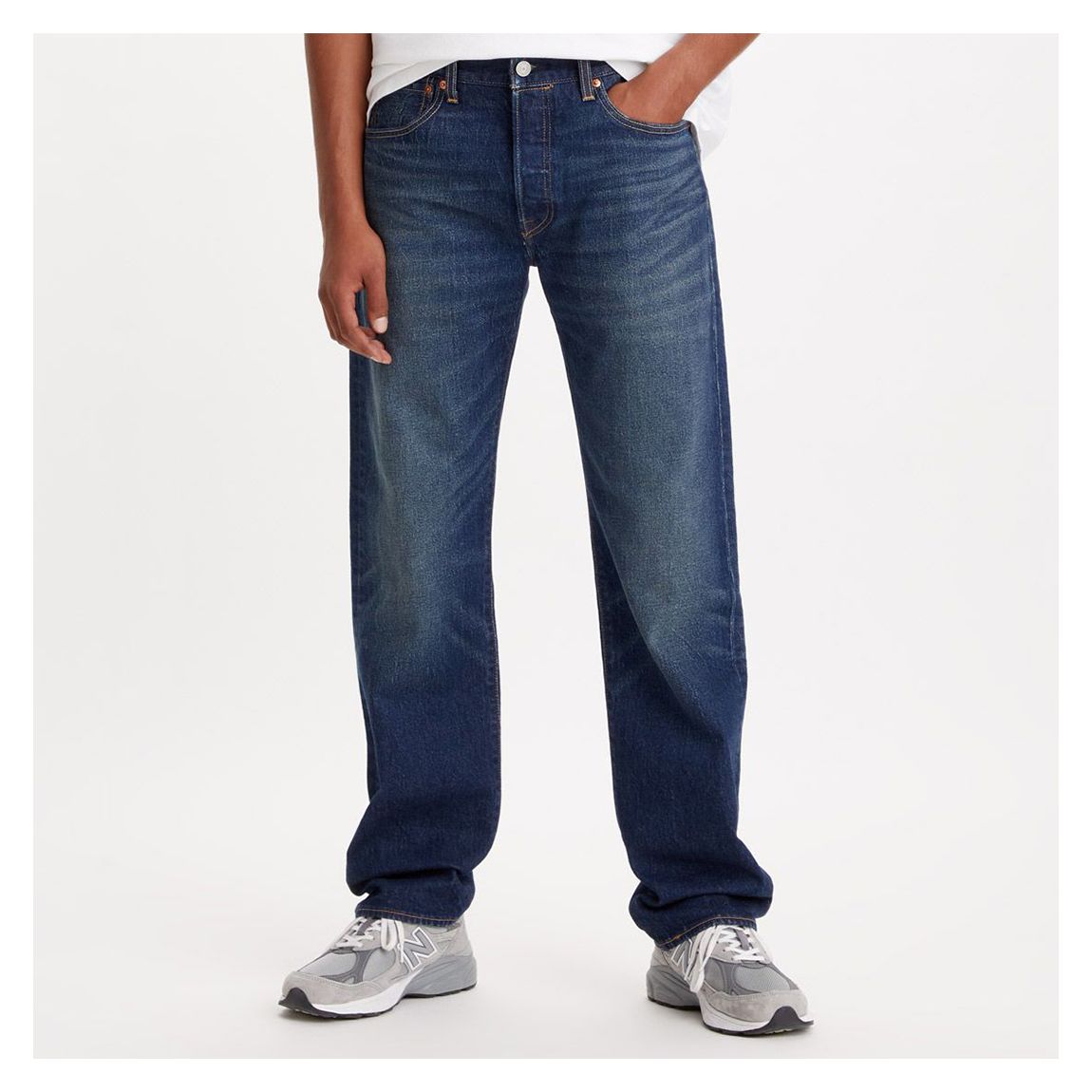 Bleu foncé 501® Original Stretch Jeans main product photo