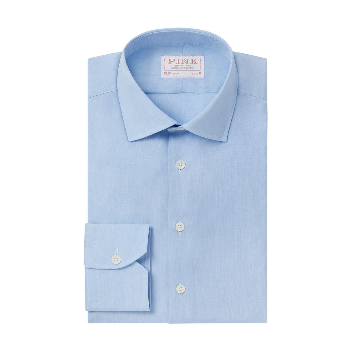 Chemise En Coton Slim Fit Bleu main product photo