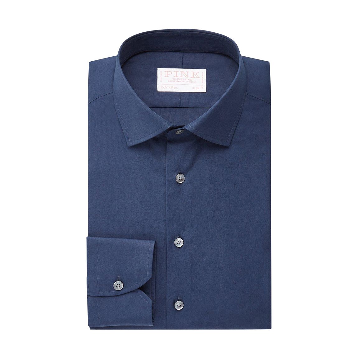 Chemise En Coton Slim Fit Bleu main product photo