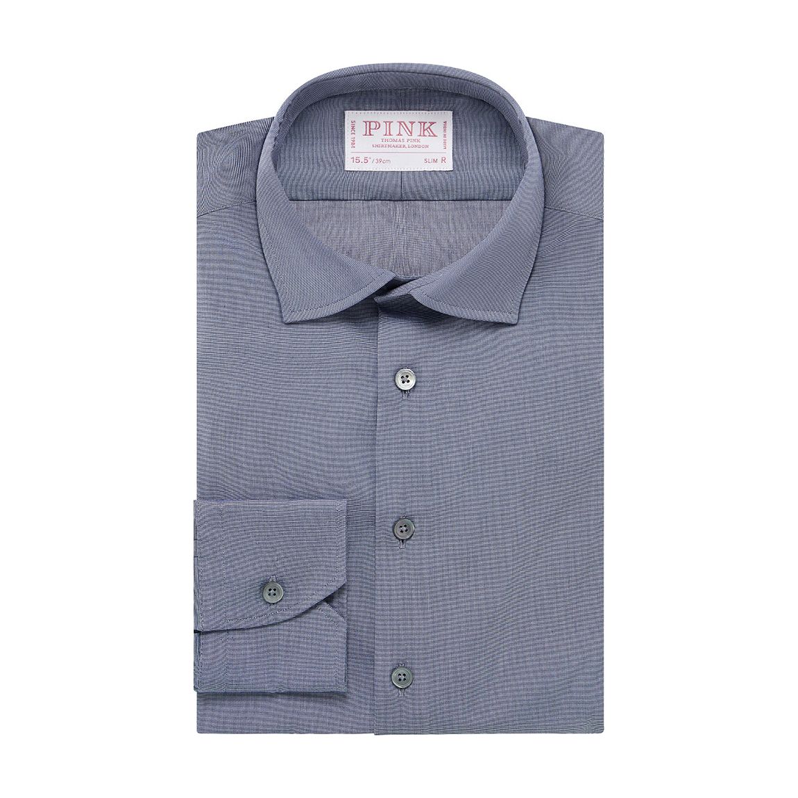 Chemise En Coton Slim Fit Bleu main product photo
