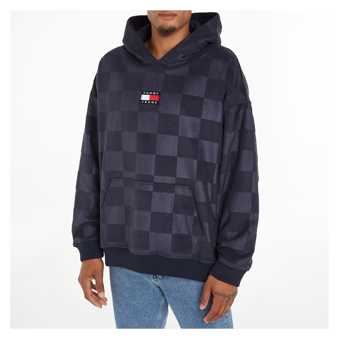 Pull à carreaux Skater Navy main product photo