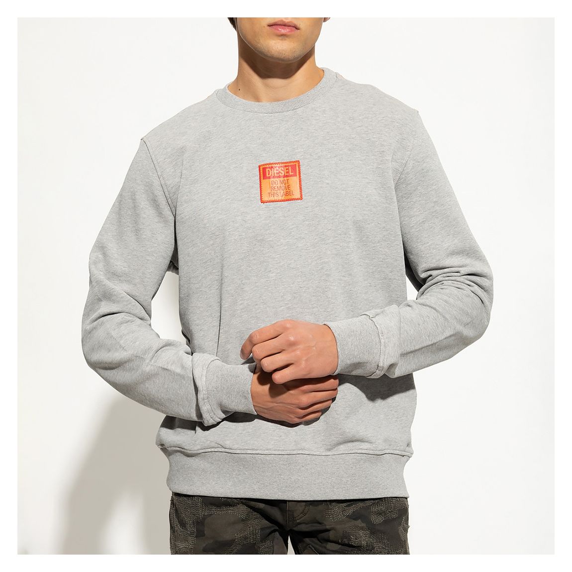 Ginn Graphic Cotton Sweatshirt gris main product photo