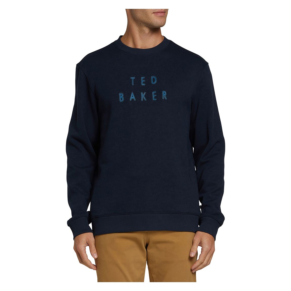 Sweatshirt brodé marine main product photo