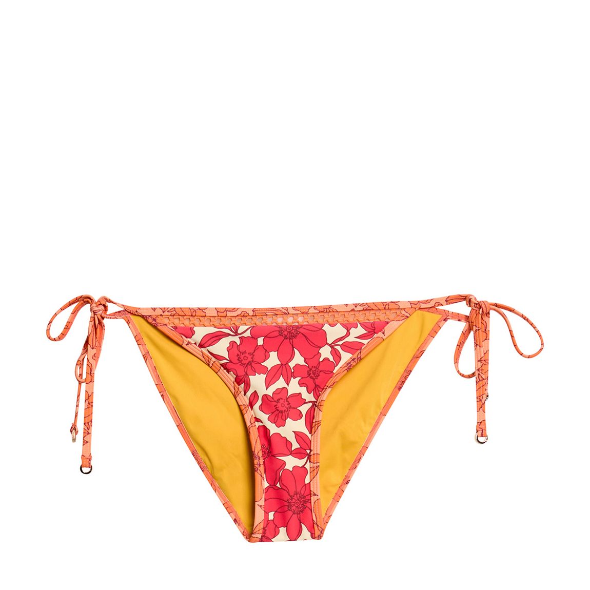 Bas De Bikini En Sheereen Imprimé Corail main product photo