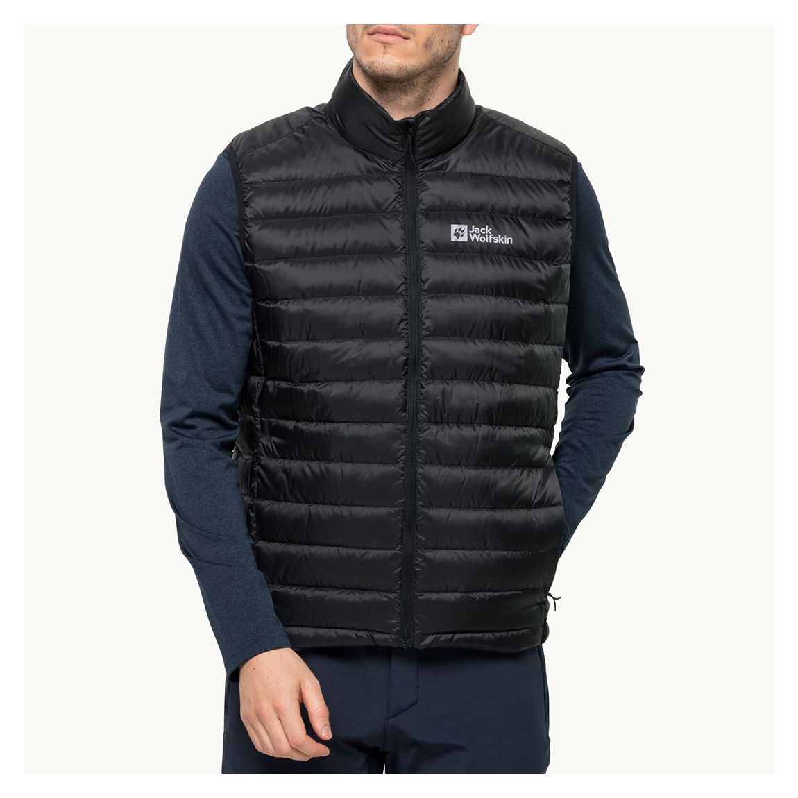 gilet sans manche pack and go noir main product photo