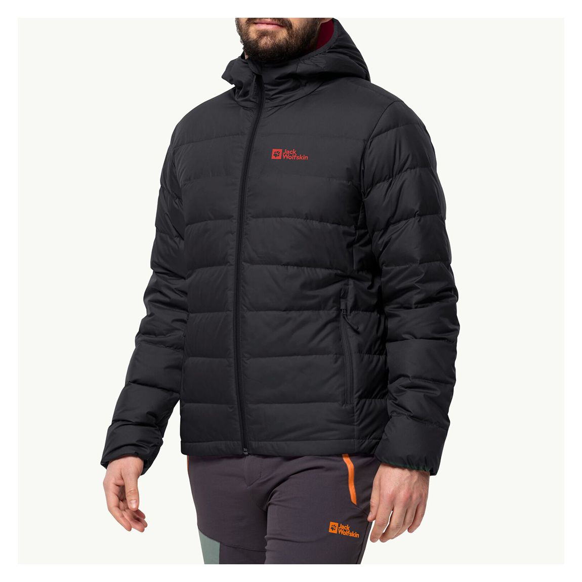 veste à capuche en duvet ather anthracite main product photo