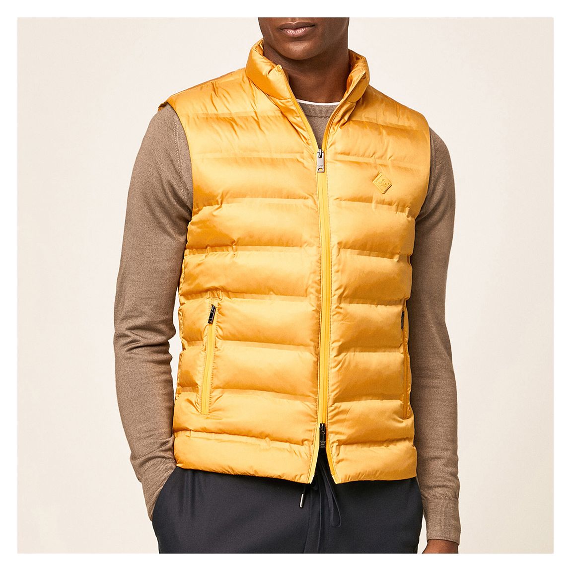 Gilet Matelassé Jaune main product photo