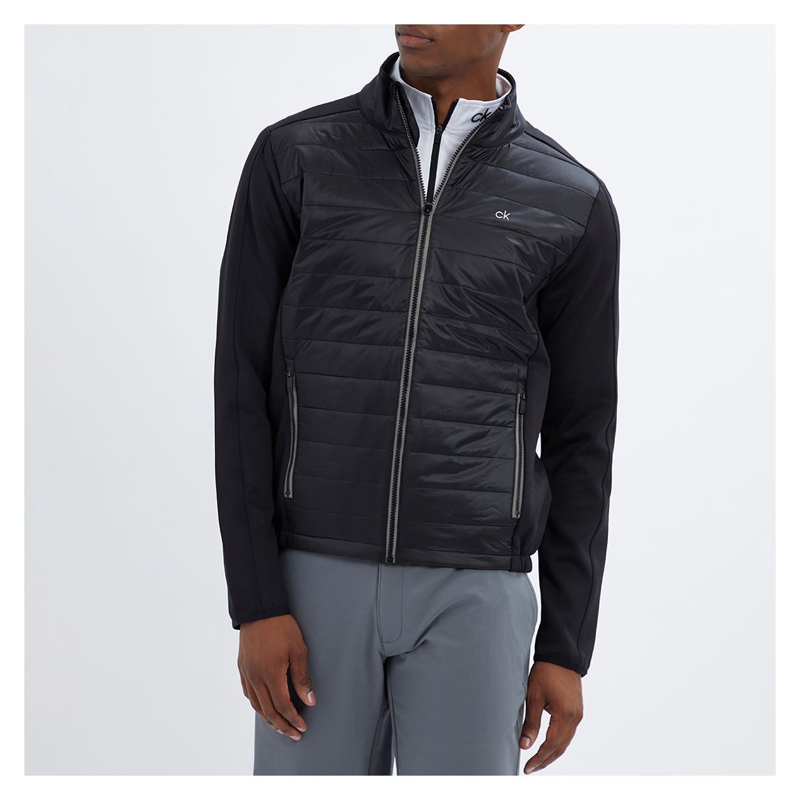 Veste stretch matelassée noire main product photo