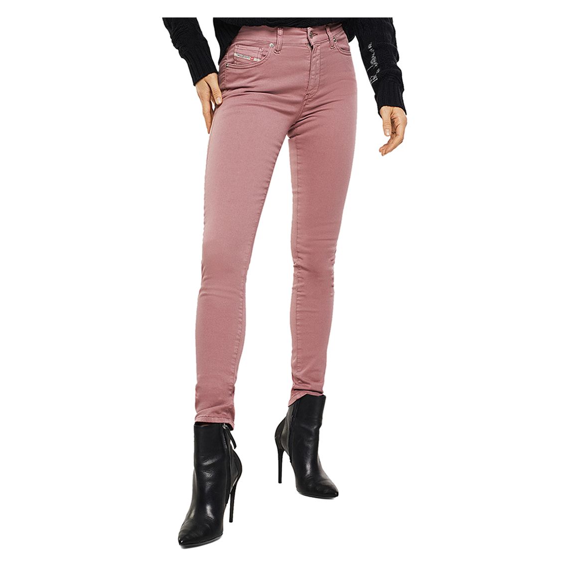 Jean skinny extensible rose Roisin main product photo