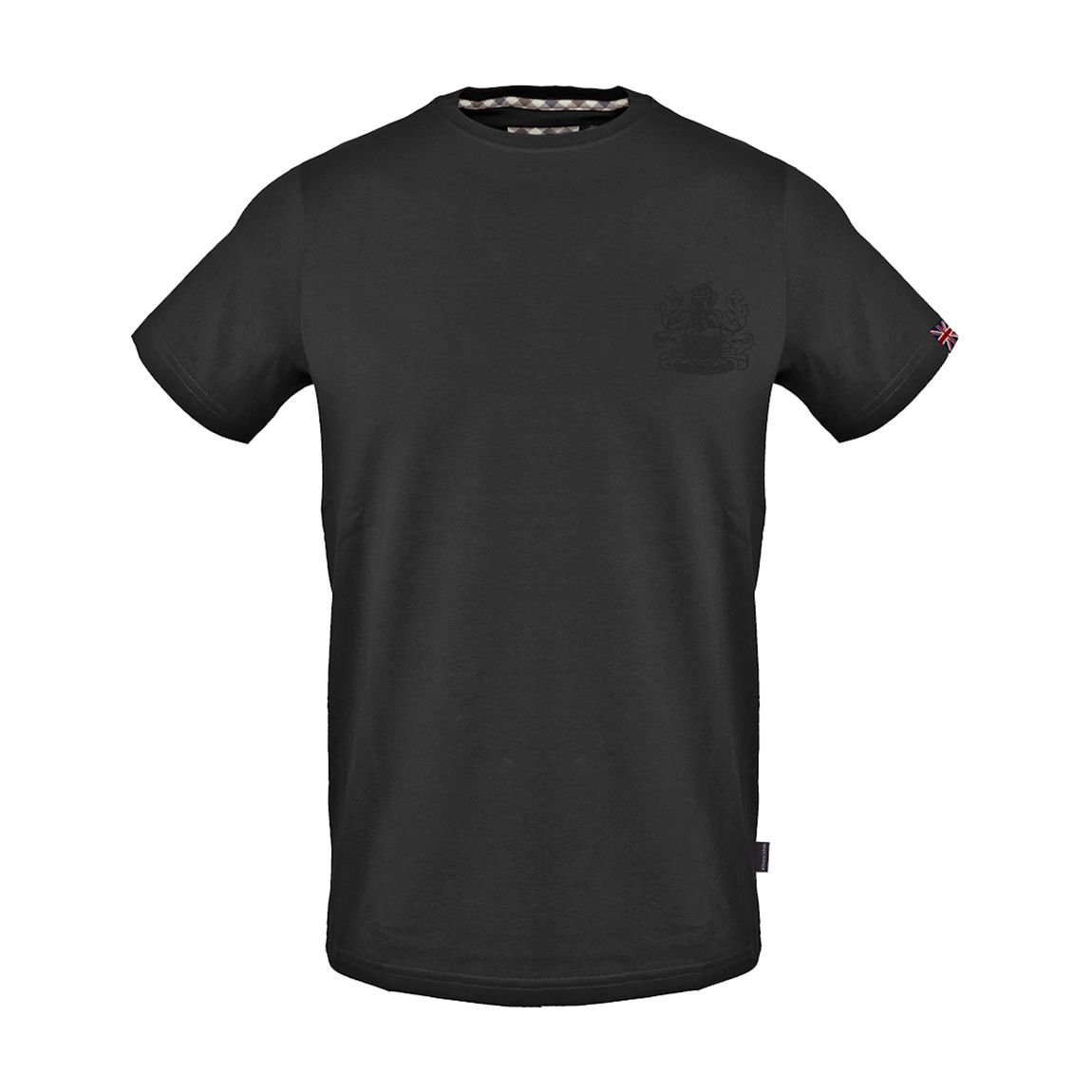 T-shirt en coton à logo tonal noir main product photo