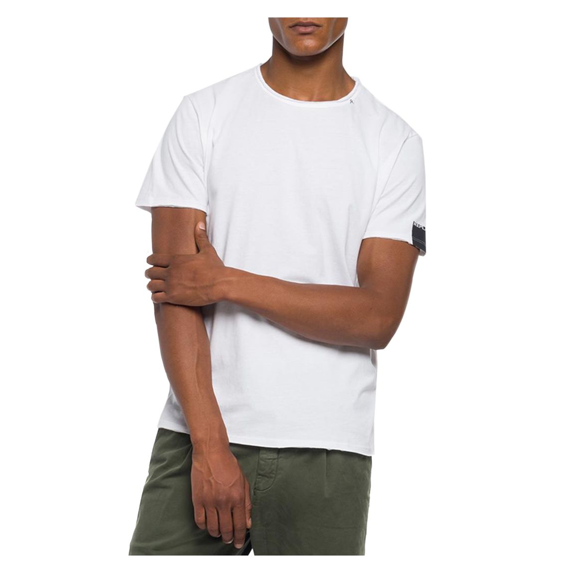 T-Shirt Blanc En Coton Brut main product photo