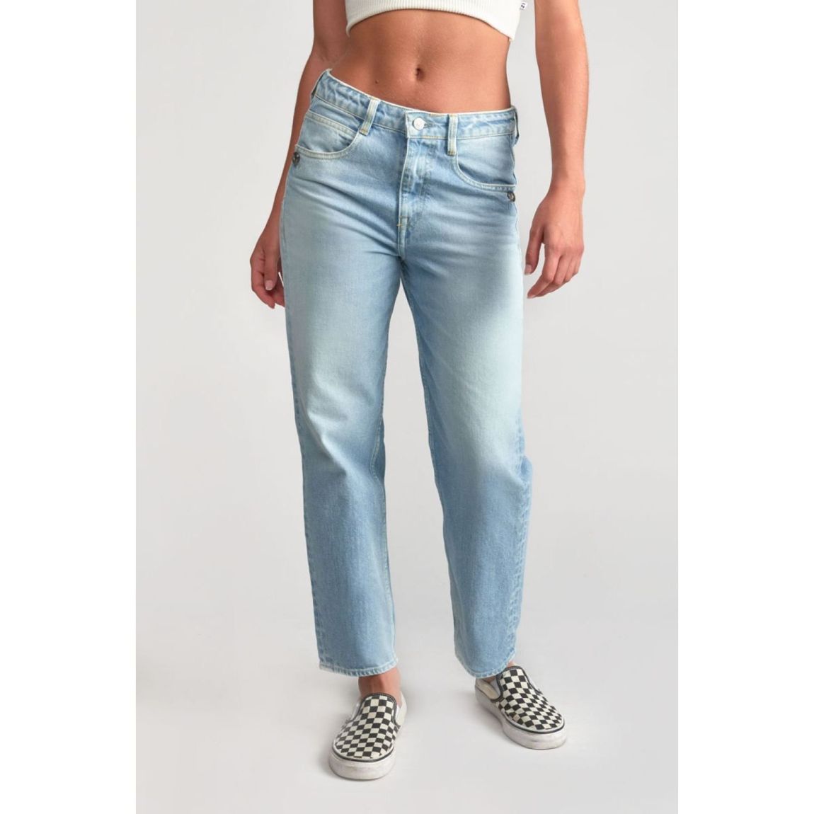 Jeans Boyfit Taille Haute, main product photo