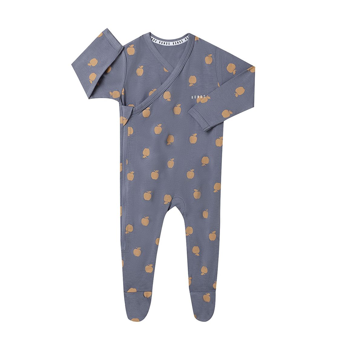 Costume Zippé En Coton Mélangé Gris Apple Newbies main product photo