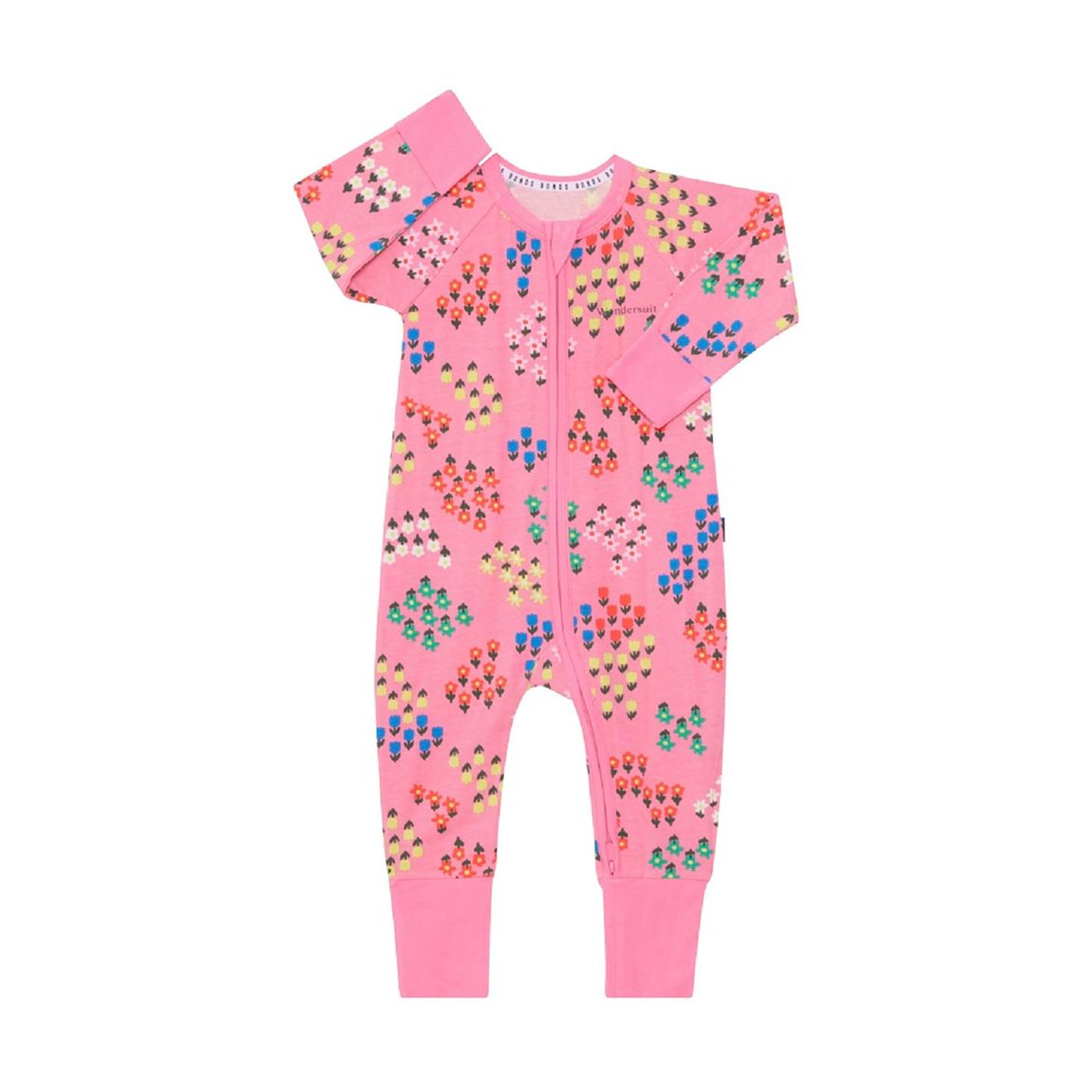 Combinaison Zippée Imprimée Rose main product photo