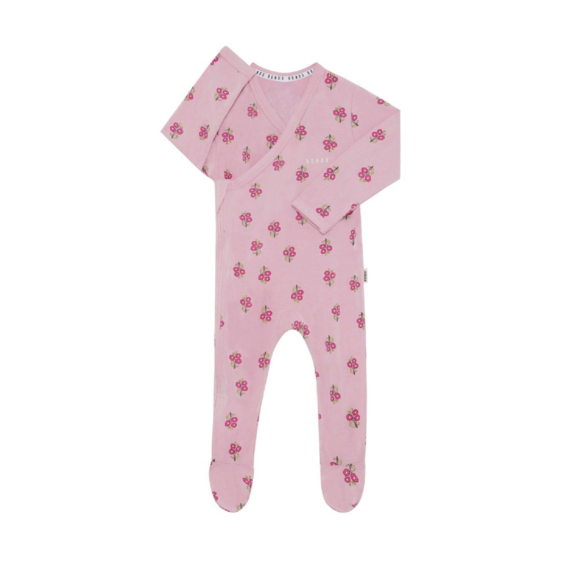 Combinaison Zippée Newbies Imprimée Rose main product photo