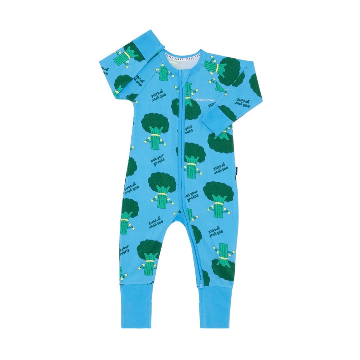 Combinaison Zippée Brocoli Bleu main product photo