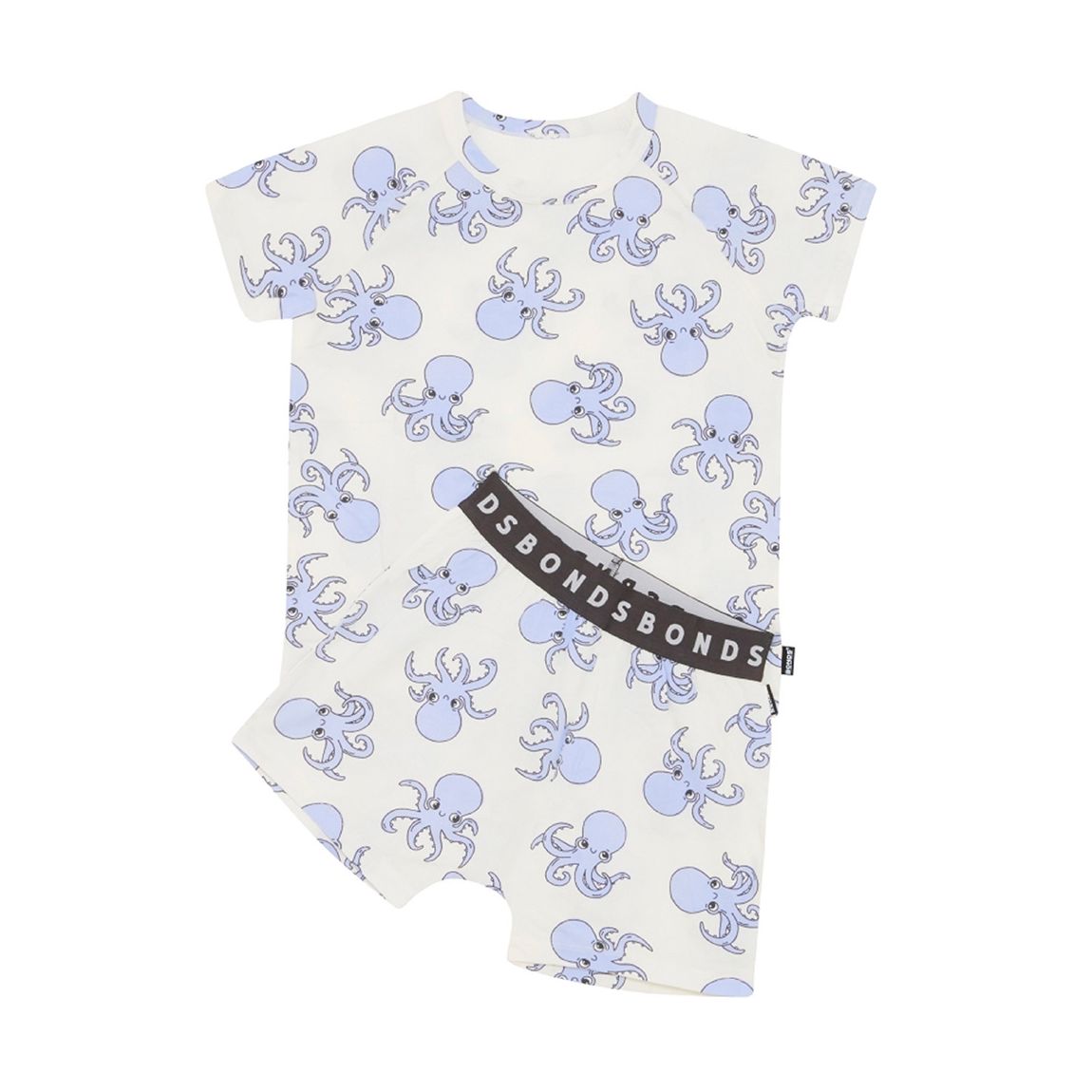 Ensemble Tee-Shirt/Court De Nuit Octupus Blanc main product photo