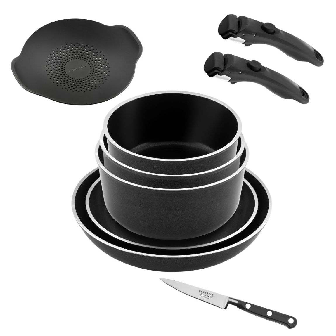 Arom - Batterie de cuisine 9 pièces main product photo