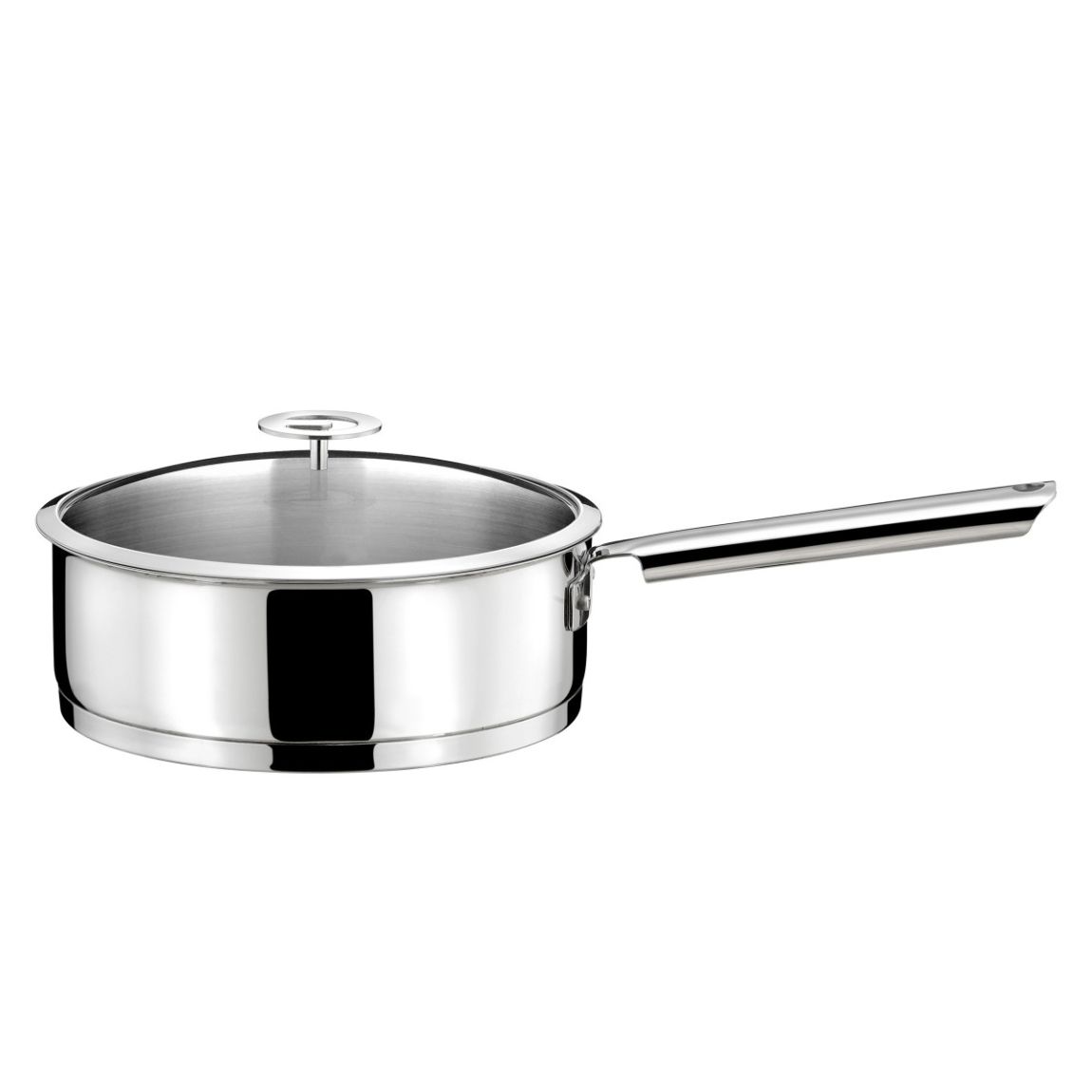 Elysée - Sauteuse 24cm inox revêtu avec couvercle universel main product photo