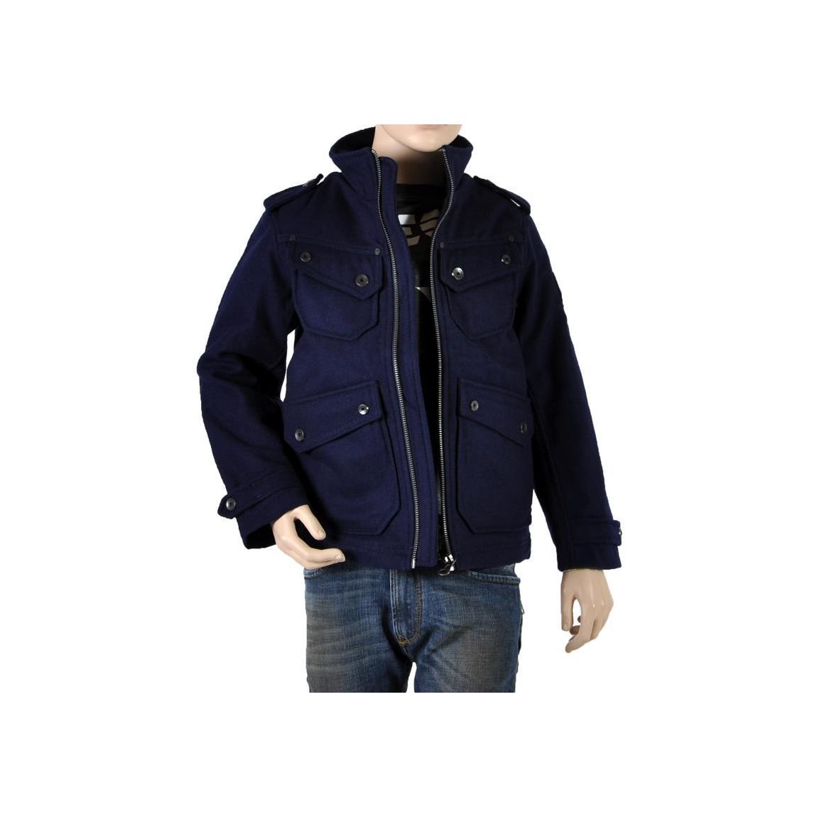 Blouson Enfant Jostili Bleu Acier main product photo