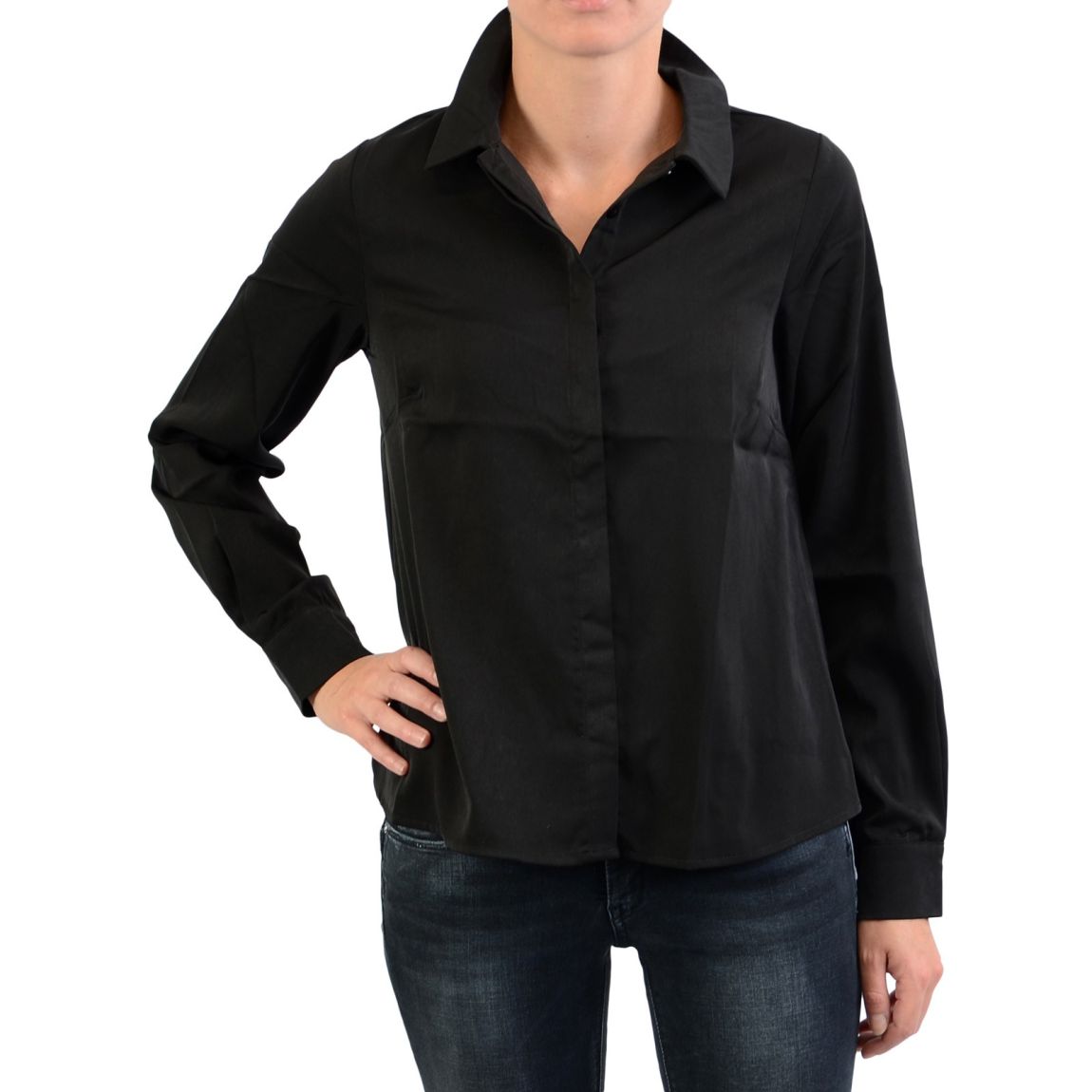 Chemise Silky Button Up Antracite main product photo