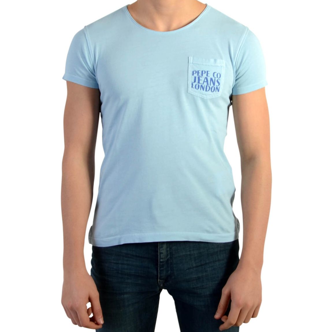 Tee Shirt Pepe jeans Enfants Joel Azzuro Bleu main product photo