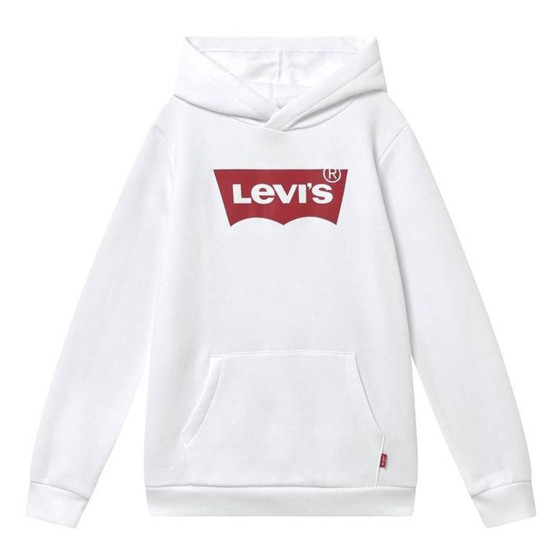 Sweat à Capuche Enfant Batwing Sreenprint Blanc main product photo