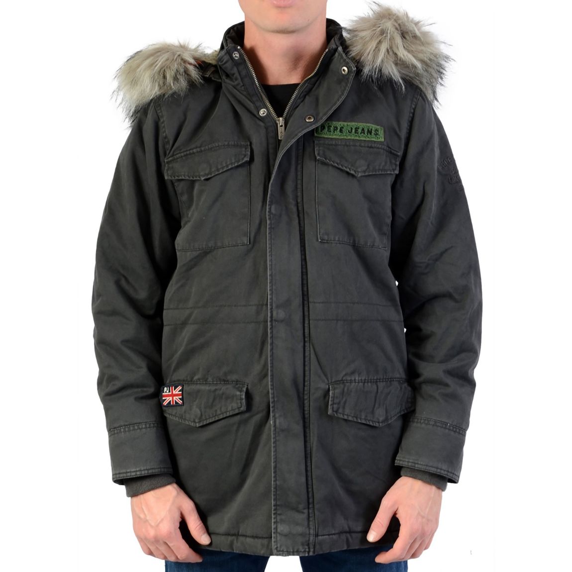 Parka Enfant Elcano Washed Black main product photo