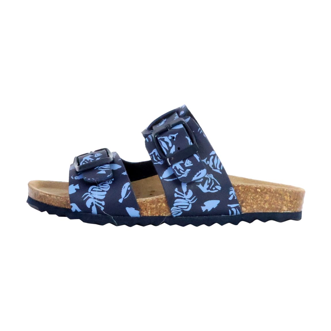 Mules Cuir Enfant Ghita Navy-Avio main product photo