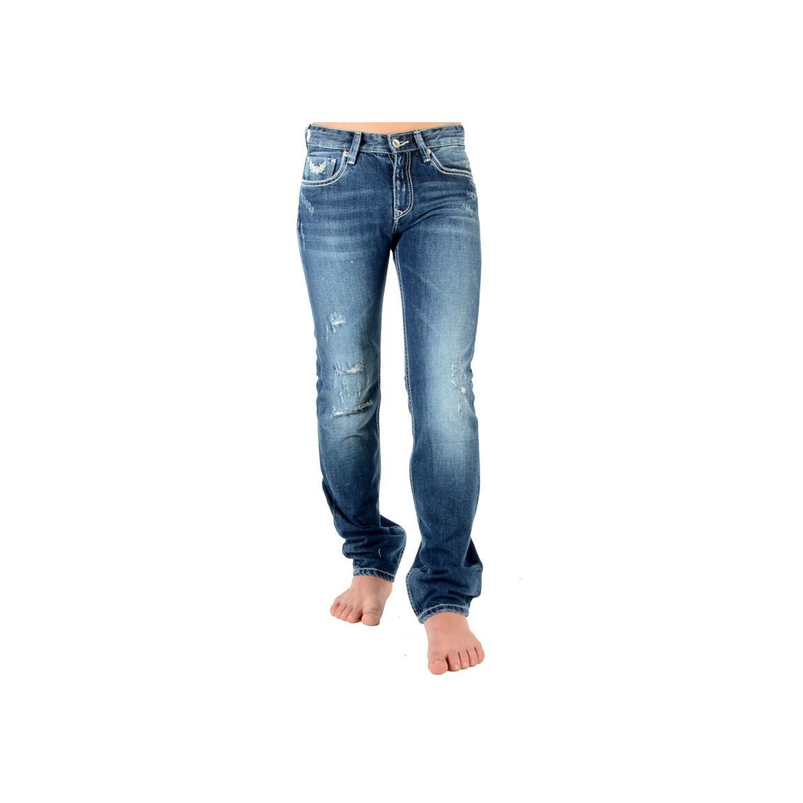 Jeans Enfant Albor New Rag Destroy Bleu main product photo