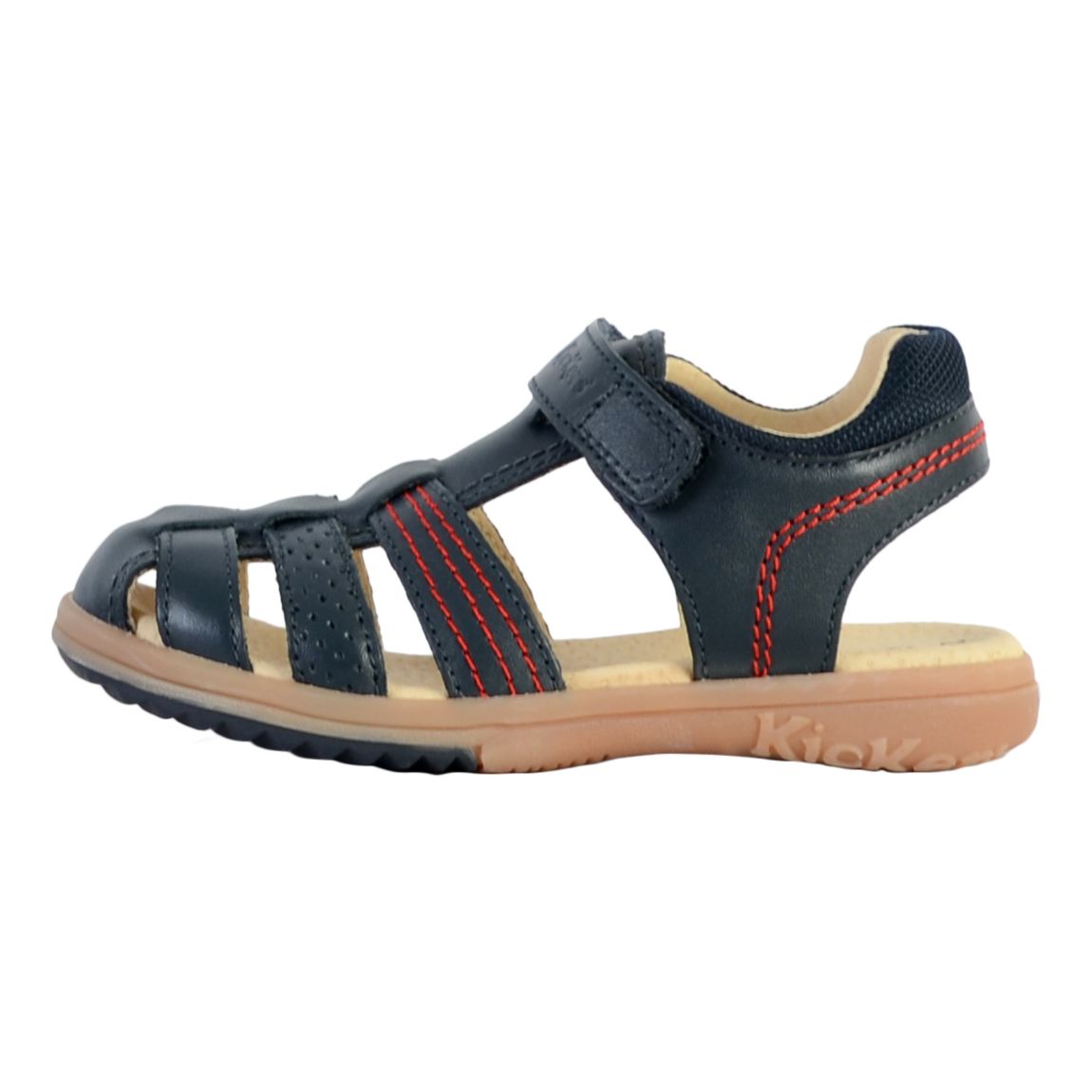 Sandales Cuir Enfant Platinium Marine main product photo