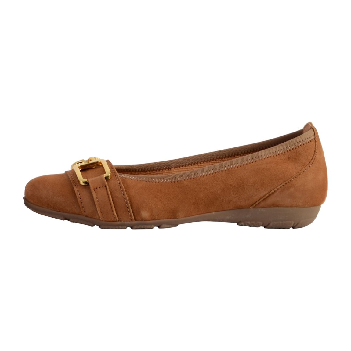 Ballerine Cuir Samtcevreau Chameau Noisette main product photo