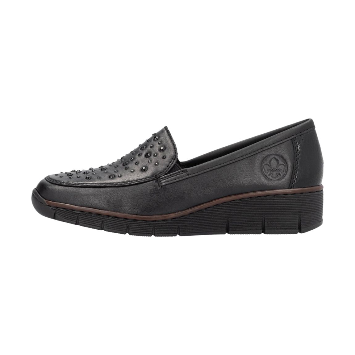 Mocassin Cuir Lugano Noir main product photo