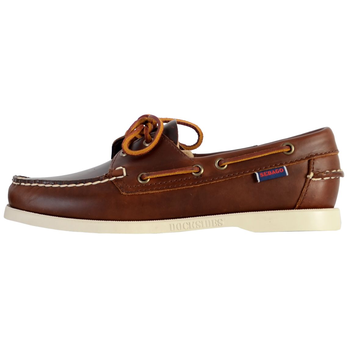 Derby Cuir Sebago Portland Waxed Marron main product photo