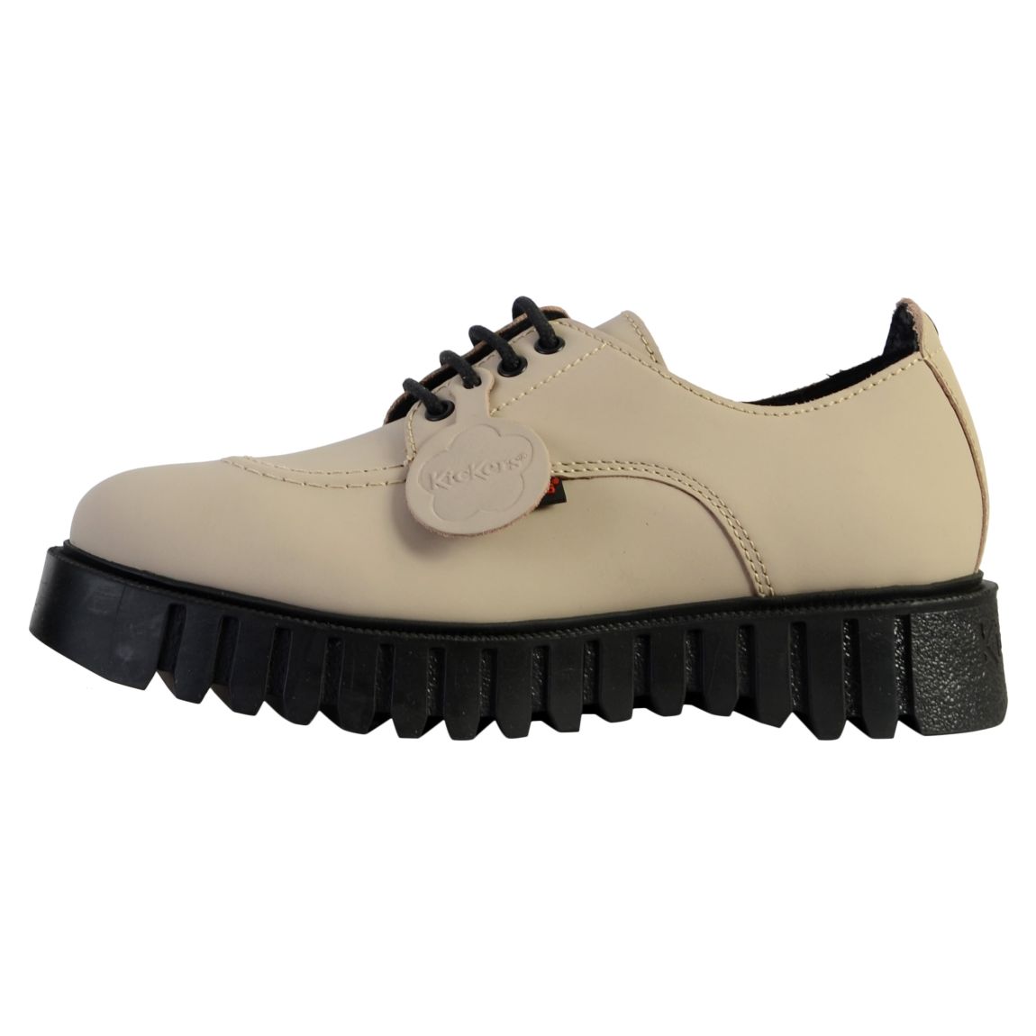 Derby Cuir Kick Famous Beige Taupe main product photo