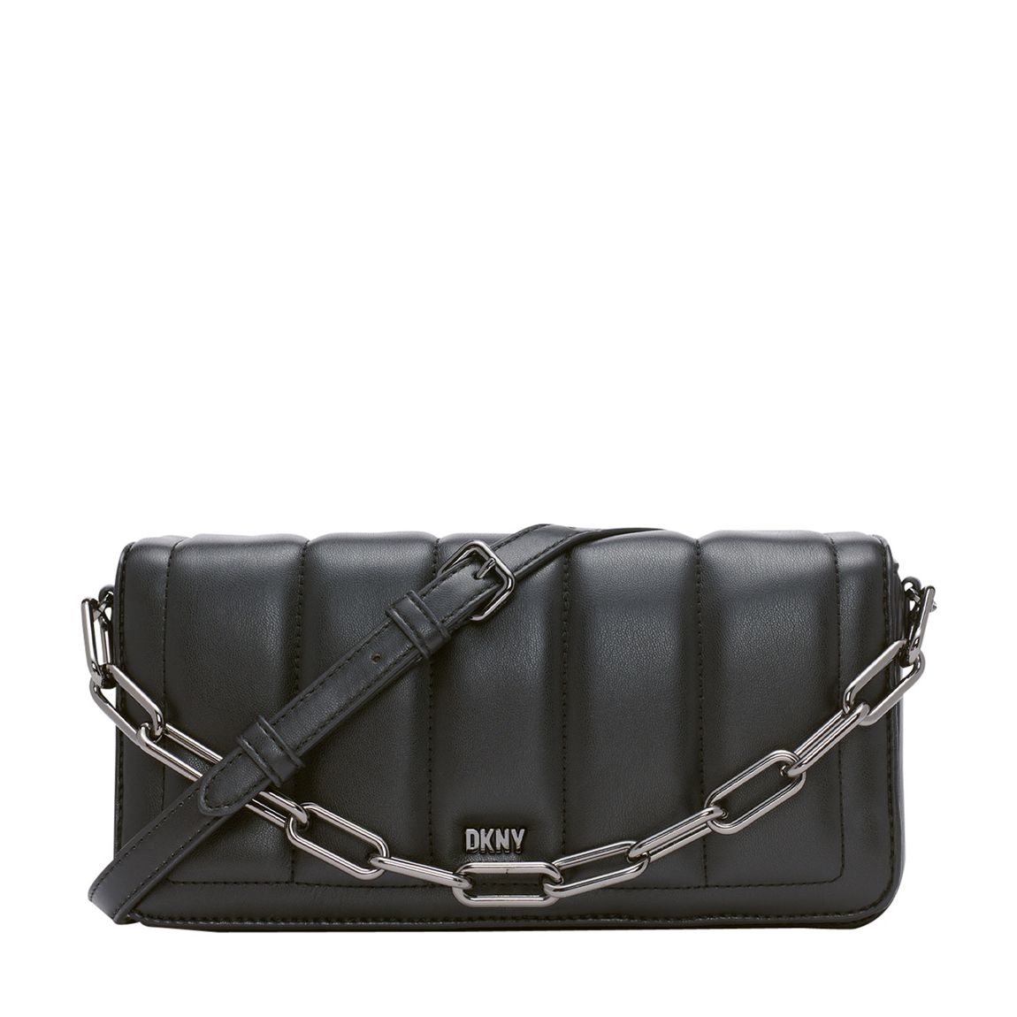 Pochette noire Gunmetal Loie Crossbody main product photo