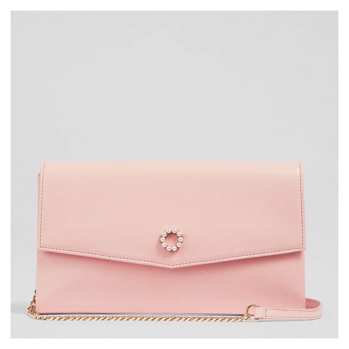 Pochette Mason rose, crème main product photo