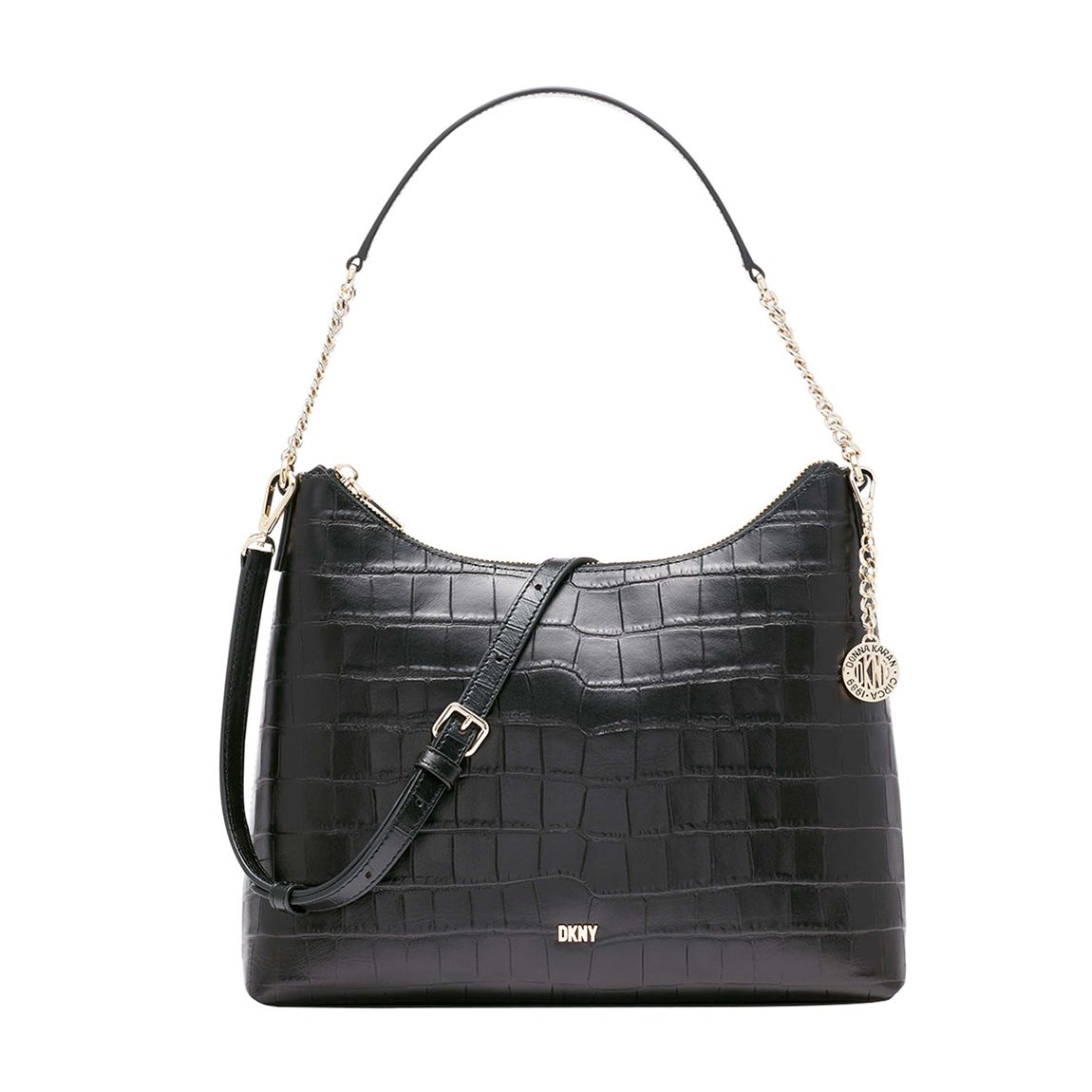 Sac hobo Bryant noir et or main product photo