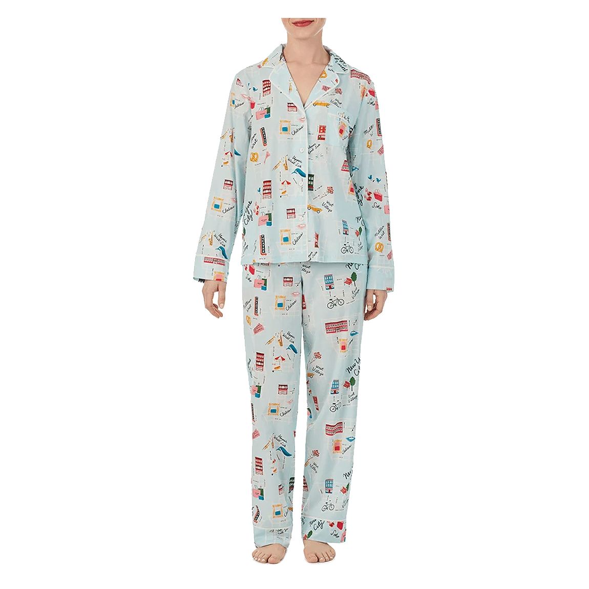 Ensemble De Pyjamas À Longues Encoches Multi main product photo