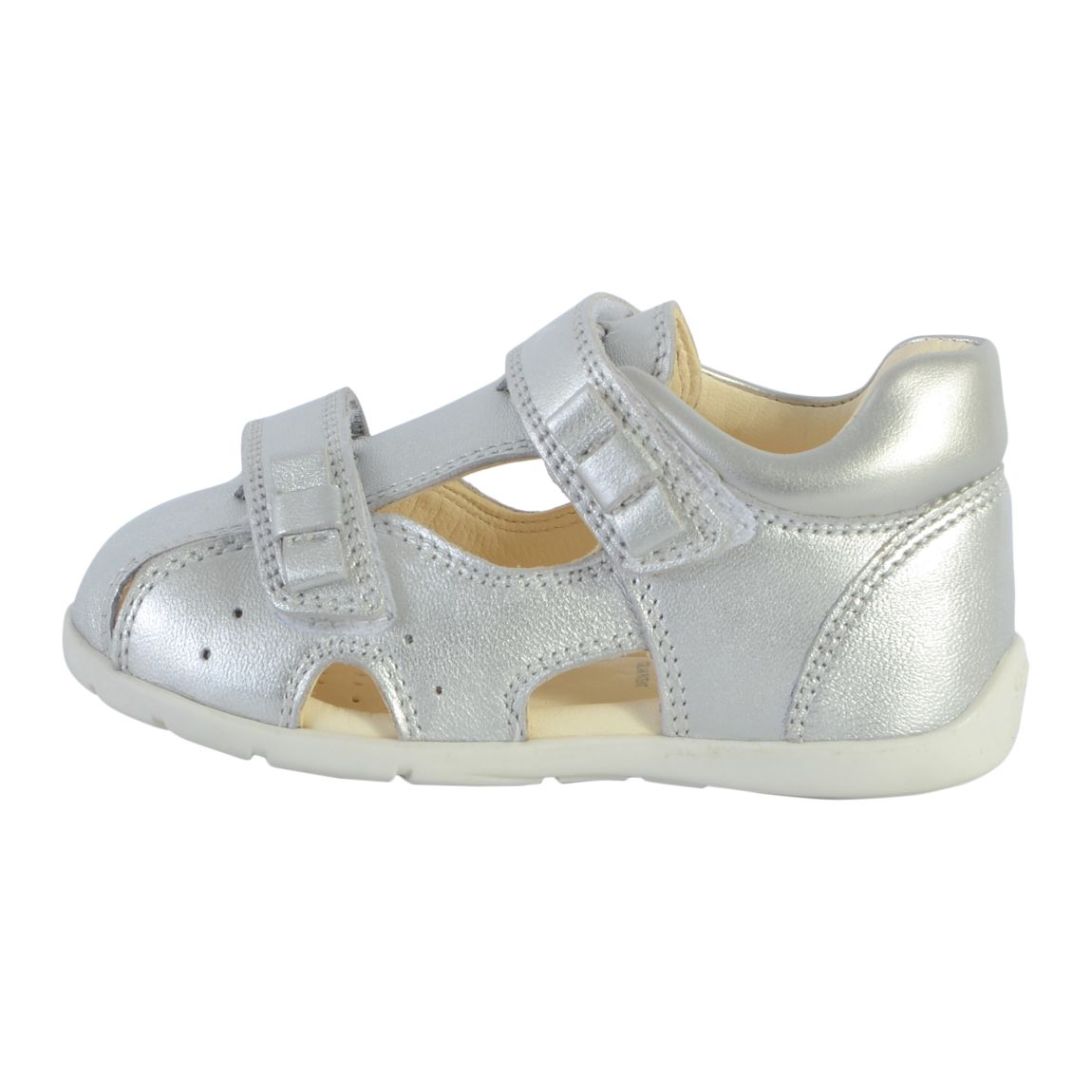 Sandale Cuir Enfant Kaytan Argent main product photo