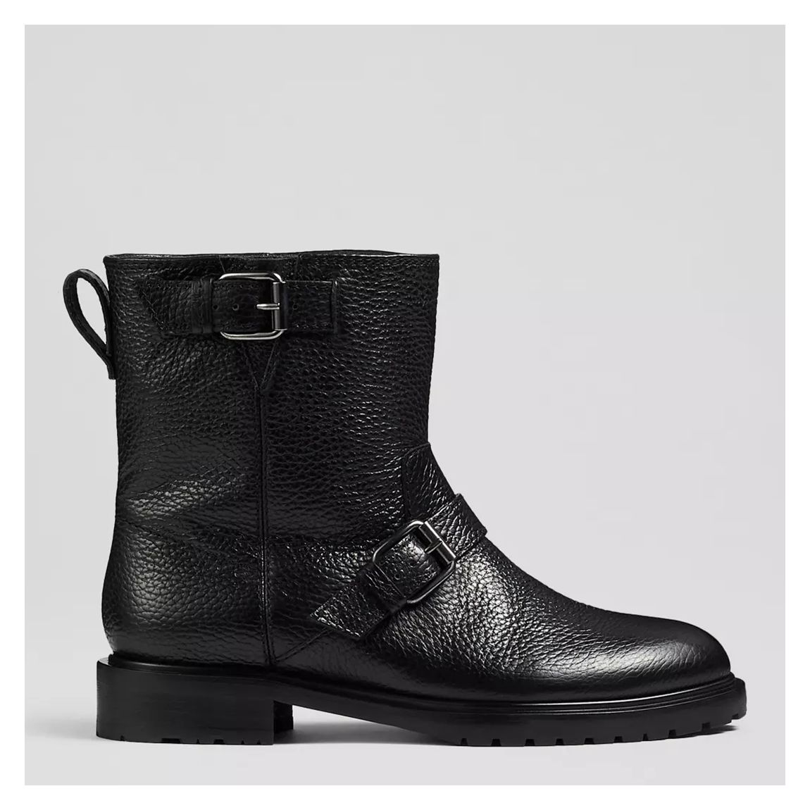 Bottines Motardes En Cuir Noir Niky main product photo
