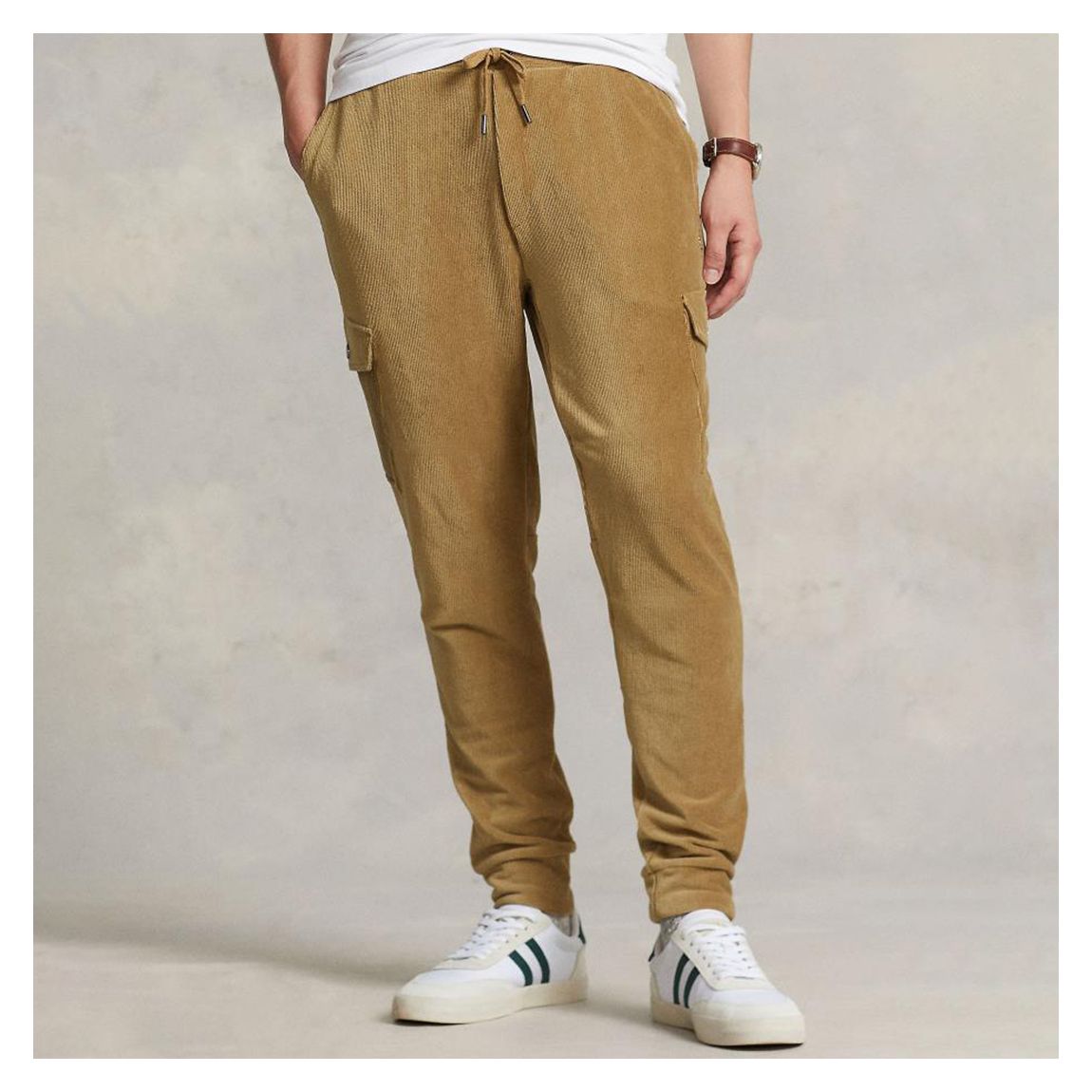 Tan Velour Finish Joggers main product photo