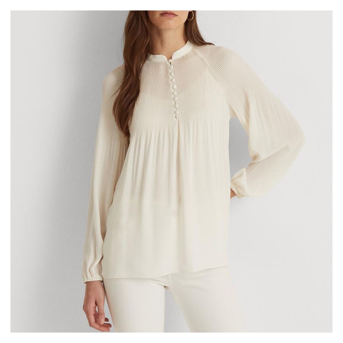 Cream Pleated Blouse main product photo