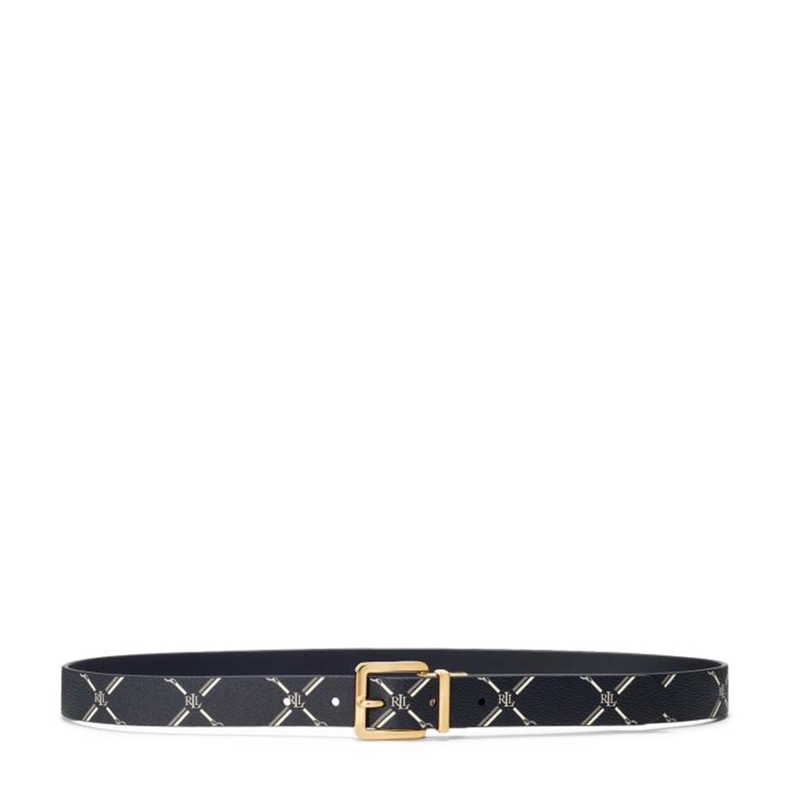 Black/Monogram Leather Reversible Belt main product photo
