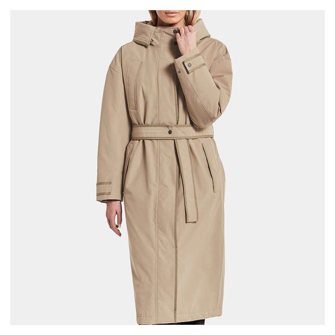 Parka Longue Elvy Imperméable Beige main product photo