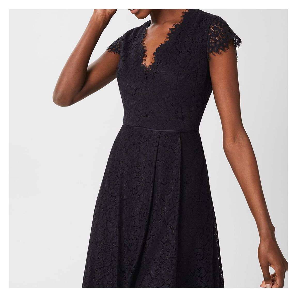 Robe En Dentelle Anastasia Navy main product photo